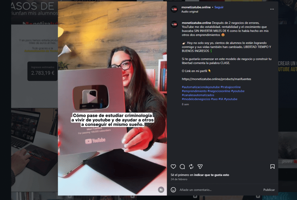 mari fuentes monetizatube